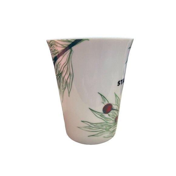 Starbucks Ceramic Mug Holiday 2020 Green leaves & Red Berries Design 10 oz. - Picture 2 of 7